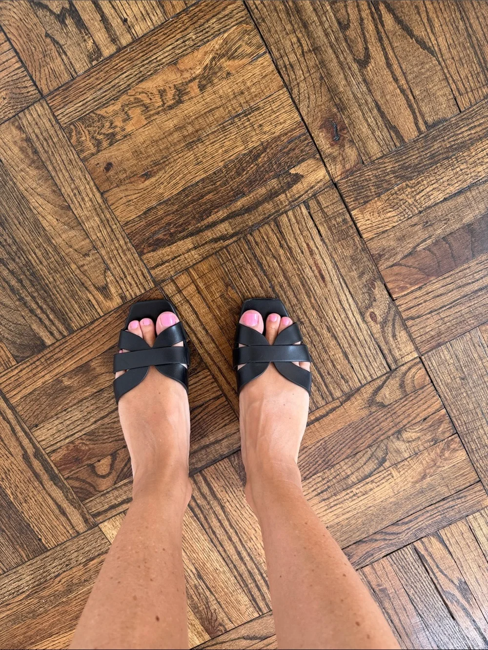 RAYE Black Women’s Sandals - Strappy Minimalist Design